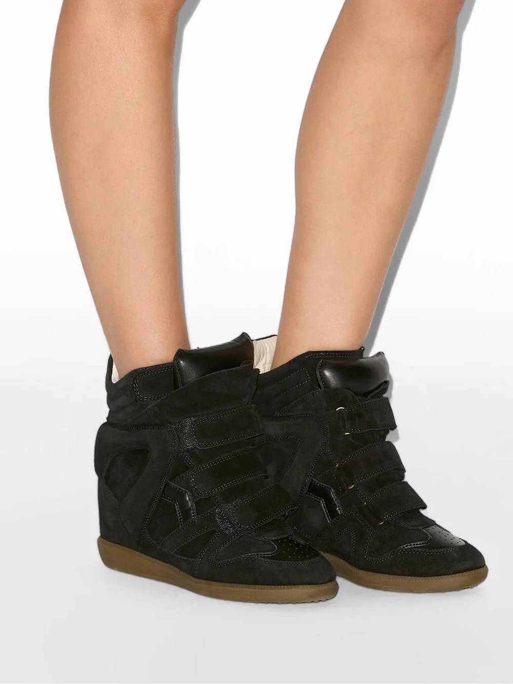 Isabel Marant Black Bekett Wedge Sneakers